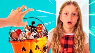 Nastya and her funny Halloween stories for kids [upl. by Jarrett563]