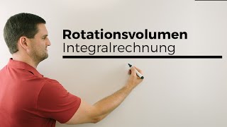 Rotationsvolumen Integralrechnung  Mathe by Daniel Jung [upl. by Fina230]