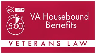 VA Housebound Benefits Special Monthly Compensation [upl. by Melodie]