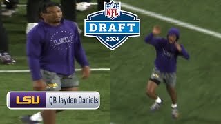 EVERY THROW Jayden Daniels FULL NFL Pro Day Debut 🎯 2024 “AIRS OUT THE FIELD” [upl. by Odille]