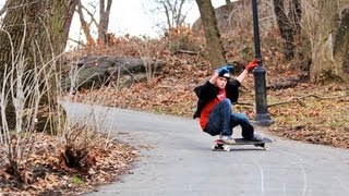 48hrs in NYC w John Kreutter on the Arbiter 36 Longboard by Original Skateboards [upl. by Okiruy]