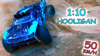 Unleash the Power Overmax XHooligan 110 RC Monster Truck in Action at 50kmh [upl. by Abihsat412]