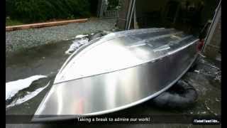 Building a 16 Foot Aluminum Fishing Boat From a Kit [upl. by Nosremaj]