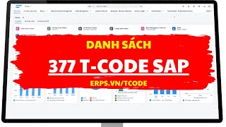 Danh sách 377 Tcode SAP  Transaction code ERP SAP  ERPSVN [upl. by Arhat]