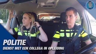 POLITIE  DIENST MET EEN COLLEGA IN OPLEIDING  AANRIJDING  VERDACHTE SITUATIE [upl. by Aria]