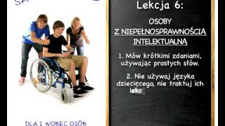 Lekcja 6  osoby z niepełnosprawnością intelektualną [upl. by Giovanna]