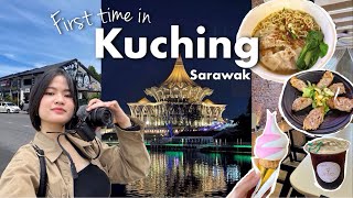 First time in Kuching Sarawak Travel Vlog 🇲🇾  exploring the city kuching waterfront [upl. by Olivero]