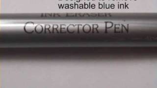 Ink eraser and corrector pen to remove ink mistakes [upl. by Ahsirtap808]