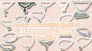 popular NECKLACE Accessory Codes for bloxburg amp berry avenue roblox brookhaven berryavenuecodes [upl. by Saunders]