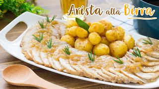 Arista di Maiale Alla Birra  Ricetta Facile Arrosto in Pentola  55Winston55 [upl. by Atarman]