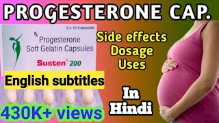 Progesterone sustained release tablets 200 mg  Susten 200 tablet during pregnancy [upl. by Nacim563]