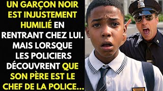 Un Garçon Noir Est Humilié Par Les Policiers Mais Ils Ne Savaient Pas Qui Était Son Père [upl. by Kaitlin]