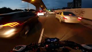 NIGHT RIDE  No ND filter  KAWASAKI Z800 POV 4K [upl. by Hilar]