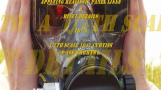 How To Apply Realistic Panel Lines and Rivet Details to Your RC Warbird [upl. by Hamel]