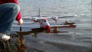 Twinstar II Flying Boat  first flight off water [upl. by Dazhahs]