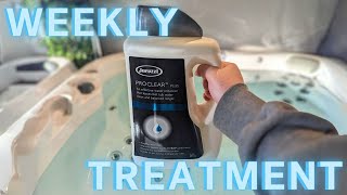 Weekly Treatment  ProClear Plus Water Conditioning in Your Jacuzzi Hot Tub [upl. by Artimed925]