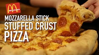 Mozzarella Stick Crust Pizza [upl. by Lazos78]