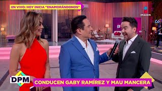 En vivo Gustavo Adolfo con Gaby Ramírez y Mauricio Mancera previo al estreno de Enamorándonos [upl. by Milks502]