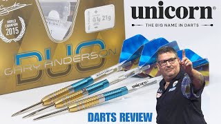 Unicorn Gary Anderson DUO Darts Review [upl. by Malvia]