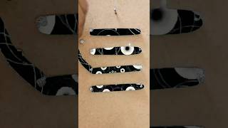 black magic rubber band calligraphy rubberband tutorial allah art shorts [upl. by Oer362]