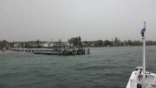 Sturm auf dem Bodensee Schifffahrt auf dem Bodensee Anlegenanöver und vieles mehr [upl. by Yaja]