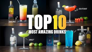 TOP 10 MOST AMAZING DRINKS YOU NEED TO TRY you dont want to miss [upl. by Jobi]