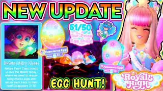 NATURE FAIRY CLASS OUT NOW IN ROYALE HIGH EGG HUNT 10 New Accessories amp Gameplay Changes ROBLOX [upl. by Renae833]