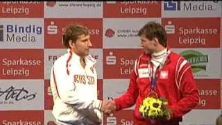 ECH 2010 Leipzig Mens Epee Medal Ceremony [upl. by Ahsiatal]