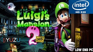 Luigis Mansion 2 HD Yuzu Intel HD 520 Low End PC [upl. by Leahplar367]