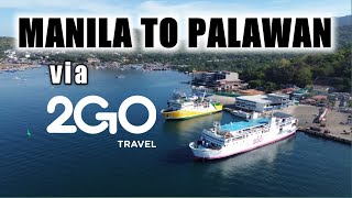 4K 2GO First Class Travel MANILA to PALAWAN Full Voyage Tour Plus Bridge Access [upl. by Nosduh584]