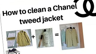 Video 34 How to wash clean your Chanel Tweed Jackets ENG 如何自洗香奈儿粗呢外套 [upl. by Anoik]