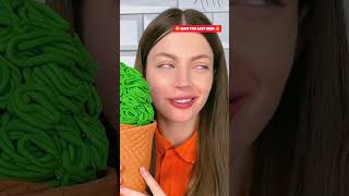 Chocolate Maggie Icecream VS Real Food Challenge shorts youtubeshorts trending [upl. by Elane]