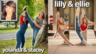 DANCE MOMS vs DAUGHTERS Funny Photo Challenge with Lilly amp Ellie  ft Abby Lee Miller [upl. by Benisch]