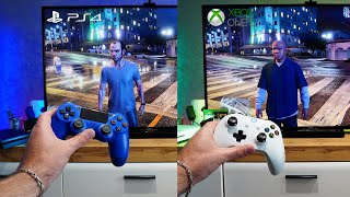 GTA 5  Graphics and Performance Comparison  PS4 Slim Vs Xbox One S [upl. by Lajes]