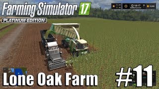 Farming Simulator 17  Lone Oak farm  Timelapse  11  Corn Silage [upl. by Eba]