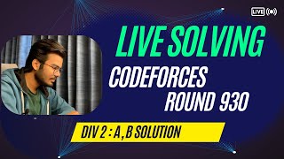 Codeforces Round 930 Div 2 Screencast  A and B solutions [upl. by Leibarg]