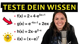 ABLEITUNG bilden eFunktion – Exponentialfunktion ableiten [upl. by Aimet]