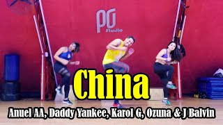 China  Anuel AA Daddy Yankee Karol G Ozuna amp J Balvin  zumba  Choreography  Carlos safary [upl. by Pansy]