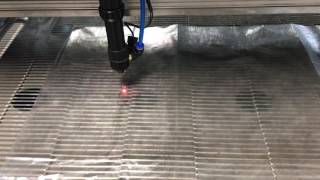 Laser cutting  Ripstop by the Roll  1 oz Dyneema Composite Fabric [upl. by Enelyar]