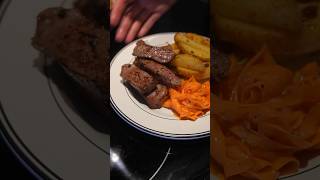 Healthy Dinner Steak Carrot Salad amp Baked Potato [upl. by Ronny]