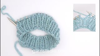 How to work a rib knit 1 purl 1 around with circluar needles [upl. by Aisak]