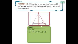 Hypotenuse  side theorem Congruence of Triangles  SundaramEclass Geometry concepts 910 grade [upl. by Atinihc]