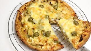 PIZZA AU PESTO POULET FACILE CUISINERAPIDE [upl. by Anayra]