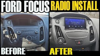 FORD FOCUS RADIO INSTALL  STOCK 4 INCH TO SONY 7 INCH AFTER  IDATALINK MAESTRO [upl. by Elleirad]