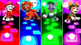 paw patrol Marshall 🆚 zuma 🆚 Rocky 🆚 Tracker 🎶 who is Best [upl. by Ynohtnaleahcim]