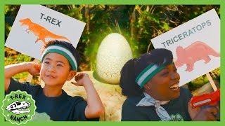 Whos the best Park Ranger Fun Challenges and Games 🦖 TRex Ranch Dinosaur Videos [upl. by Neri]