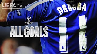 DIDIER DROGBA ALL UCL GOALS [upl. by Sophronia]