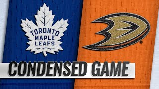 111618 Condensed Game Maple Leafs  Ducks [upl. by Hareenum]