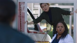 Bailey and Meredith Help the Interns Trapped In an Ambulance  Greys Anatomy [upl. by Alorac]