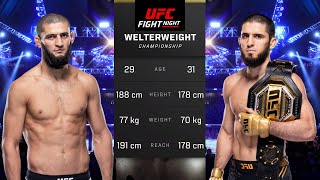 Khamzat Chimaev vs Islam Makhachev Full Fight  UFC 5 Fight Night [upl. by Wilkey]